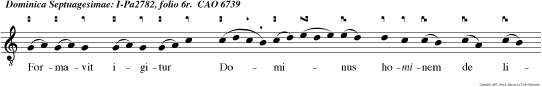 Formavit igitur Dominus hominem de limo terrae, et inspiravit in faciem ejus spiraculum vitae, et factus est homo In animam viventem.