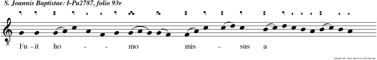 Fuit homo missus a Deo, cui nomen Joannes erat: Hic venit ut testimonium per hiberet de lumine et pararet Domino plebem perfectam.