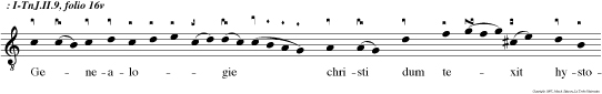 Genealogie christi dum texit hystoriam. Ad annam ex abundanti respicit egregiam.