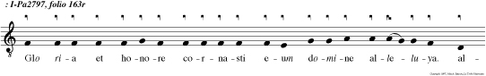 Glo ria et honore cornasti eum domine alleluya. alleluya. Et con stituisti eum super opera manuum tuarum.