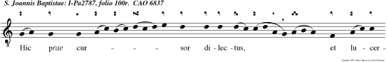 Hic prae cursor dilectus, et lucerna