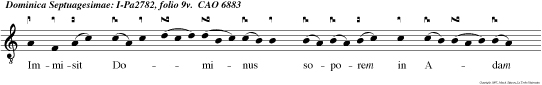 Immisit Dominus soporem in Adam et