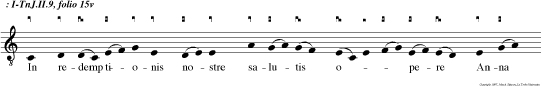 In redemptionis nostre salutis opere Anna felix velut radix vivit in arbore.