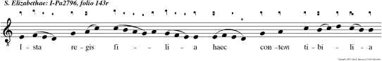 Ista regis filia haec contem tibilia mundi non elegit sed se ipsa fortior se seque sub limior se sibi sub aegit.