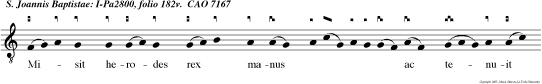 Letare, Ciprus florida, feta sanctis odoribus, es fertilis et rorida sanctis  com pta corporibus. Propter quod et Ylarion fide sancte matris Syon est tibi pater proprius.