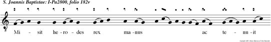 Levita Laurentius bonum opus operatus est qui per signum Crucis caecos illuminavit, Et thesauros Ecclesiae dedit pauperibus