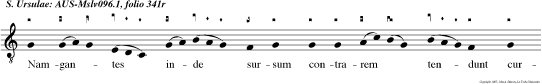 Magna est gloria eius In salutari tuo.