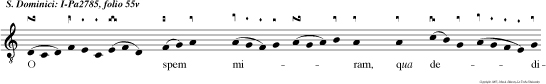 Oculis ac manibus in Cl lum semper inten tus, Invictum ab oratione spiritum non relaxabat.