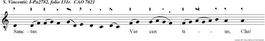Repleatur os in eum laude  ut hymnum dicam   glorie  tu e tota die  magnificentie tue nolime proicere in tem pore senectutis cum defecenit virtus mea  Deus ne derelinqua me.