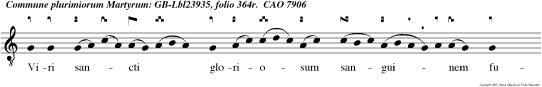 Verbum caro factum est et habitavit in nobis, cujus gloriam vidimus, quasi Unigeniti a Patre, Plenum gratiae et riritatis.