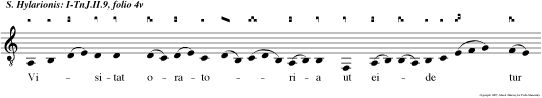 Verbum vitae dum palam promitur, surgun hostes, liber con scribitur, faven omnes: Sic error vincitur, Fides extollitur.