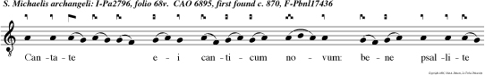 Cantate ei canticum novum: bene psallite ei in vociferatione.