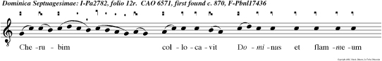 Cherubim collocavit Dominus et flammeum gladium atque ver satilem ad custodiendam viam ligni vitae, et ait.