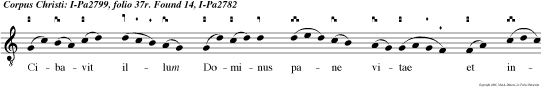 CAO V Cibavit illum Dominus pane vitae et intellectus