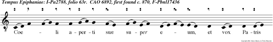 Coeli aperti sun super eum, et vox Patris audita est.
