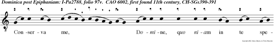 Conserva me, Domine, quo niam in te speravi: dixi Domino: Deus meus es tu.