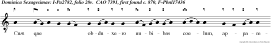 Cum que obduxero nubibus coelum, apparebit arcus meus in nubibus