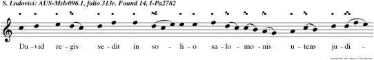 David regis sedit in solio salomonis utens judicio. Bonorum septus ambitu.