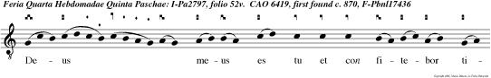 Deus meus es tu et con fitebor tibi, Deus meus es tu et exaltabo te.