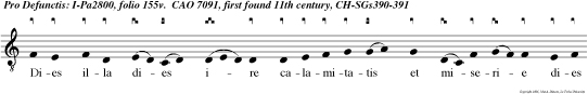 Dies illa dies ire calamitatis et miserie dies magna et amara valde. Quan do.