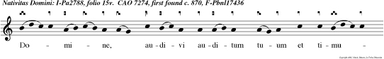 Domine, audivi auditum tuum et timui: consideravi opera tua, et expavi, in medio duum animalium.