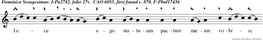 Ecce ego statuam pactum meum vobisc et cum semine vestro post vos.