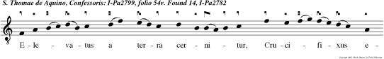 CAO V Elevatus a terra cer nitur, Crucifixus ei colloqui tur.
