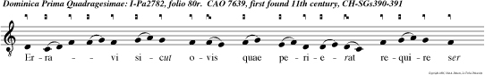 Erravi sicut ovis quae perierat require ser vum tuum, Domine, qui a man data tua non sum oblitus.
