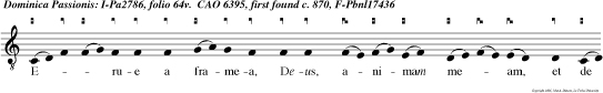 Erue a framea, Deus, animam meam, et de manucanis unicam meam.