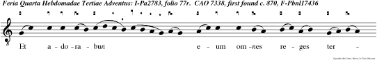 Et adorabun eum omnes reges terrae, omnes gen tes servient ei.