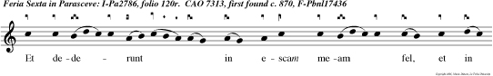 Et dederunt in escam meam fel, et in siti mea.