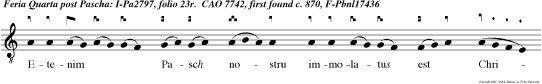 Etenim Pasch nostru immolatus est Christus.