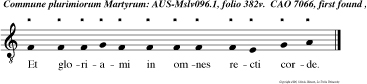 Et gloriami in omnes recti corde.