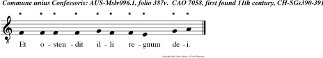 Et ostendit illi regnum dei.