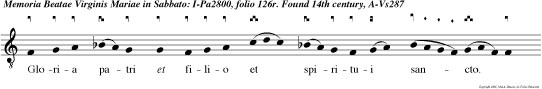 Gloria patri et filio et spiritui sancto. Ca.