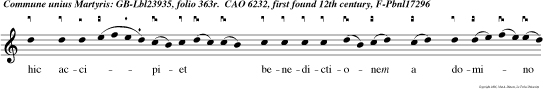 hic accipiet benedictionem a domino et misericordiam.  Quam repro