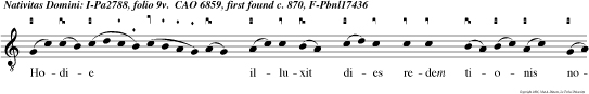 Hodie illuxit dies redem tionis novae, reparationis antiquae felicitatis aeternae.