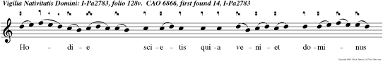 Hodie scietis quia veniet dominus et mane videbitis.  maje.