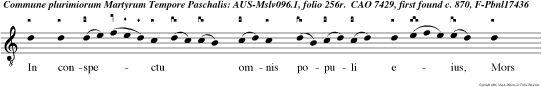 In conspectu omnis populi eius, Mors sanctorum eius alle  luya.