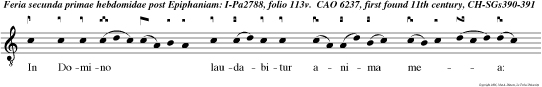 In Domino laudabitur anima mea: audiant man sueti et laetentur.