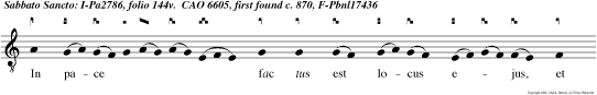 In pace fac tus est locus ejus, et in Sion habitatio ejus