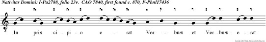 In prin cipio erat Verbum et Verbum erat apud Deum, et Deus erat Verbum