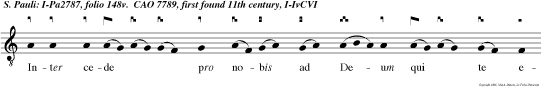 Inter cede pro nobis ad Deum qui te elegit