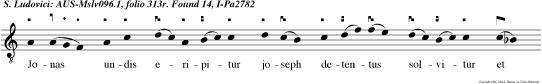 Jonas undis eripitur joseph detentus solvitur et david antro positus. Et hostibus expo    situs.