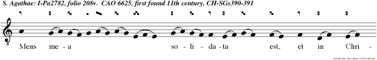 Mens mea solidata est, et in Christo fundata.