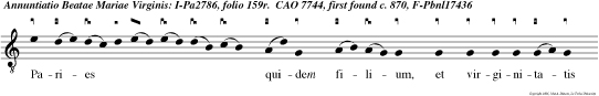 Paries quidem filium, et virginitatis non patieris detrimen tum: efficieris gravida, et eris mater semper intacta.