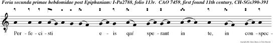 Perfecisti eis qui sperant in te, in conspectu filiorum hominum