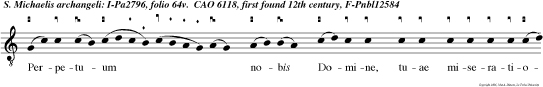 Perpetuum nobis Domine, tuae miserationis praesta subsidium, quibus et angelica praestitisti suffragia non deesse.