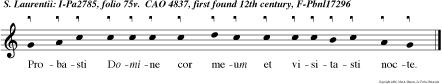 Probasti Domine cor meum et visitasti nocte.
