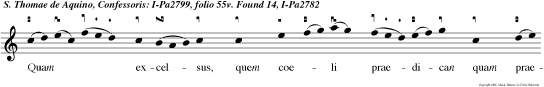 CAO V Quam excelsus, quem coeli praedican quam praeclarus,  quem stellae indican
